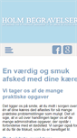 Mobile Screenshot of holmbegravelser.dk